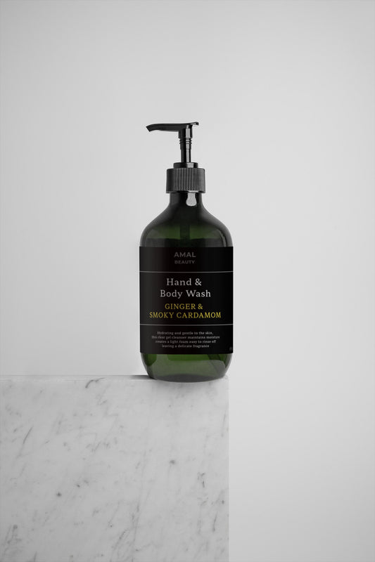 Hand & Body Wash, GINGER & SMOKY CARDAMOM
490ml