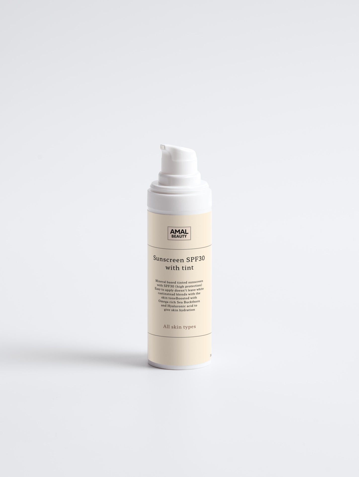 Sunscreen SPF30, with tint
30ml